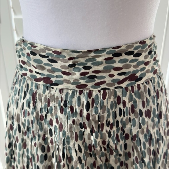 Banana Republic Printed Oval Dot Midi Skirt Size 12 - Picture 3 of 7